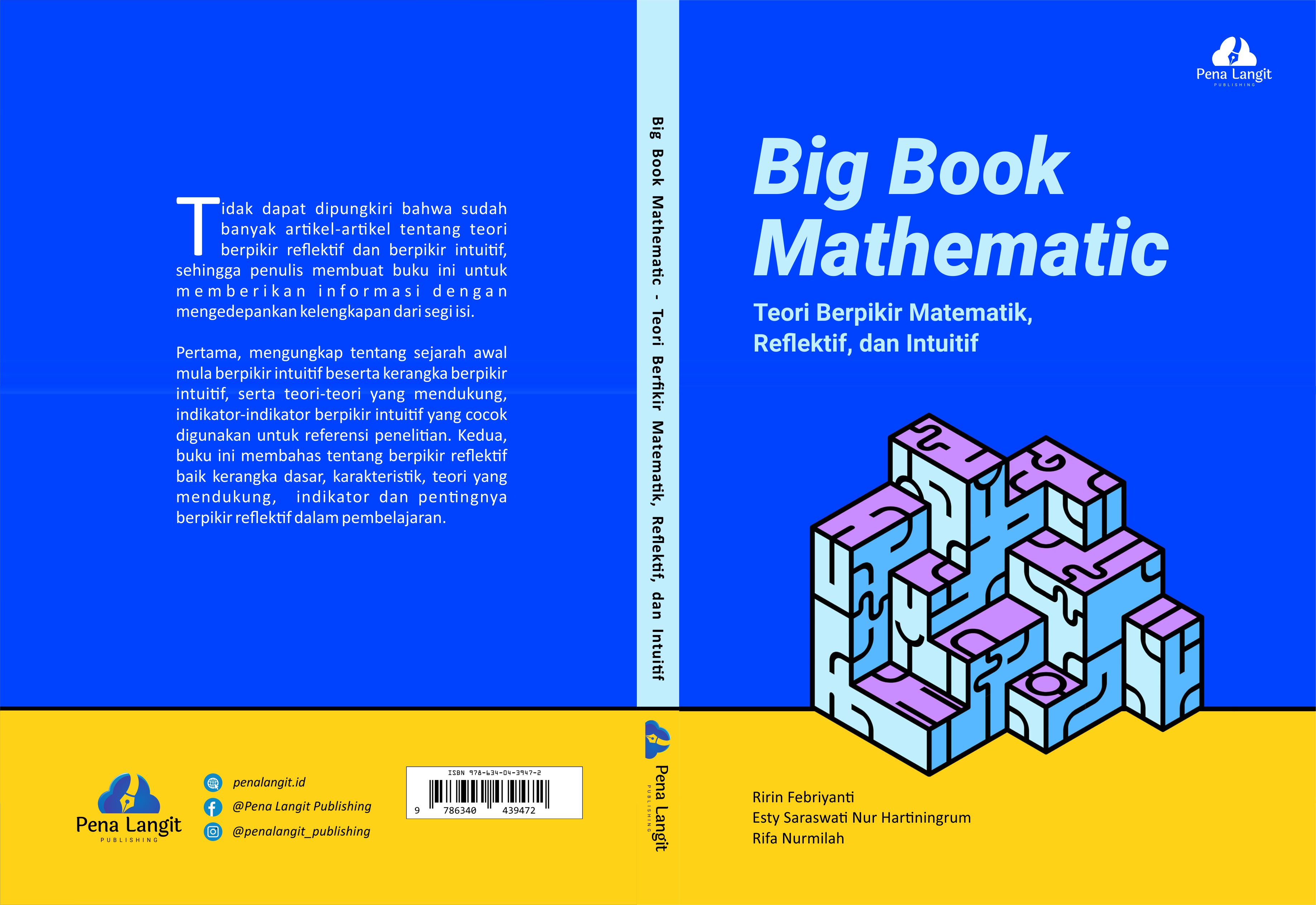 Big Book Mathematic  Teori Berpikir Matematik, Reflektif, dan Intuitif